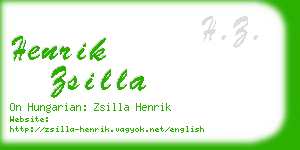 henrik zsilla business card